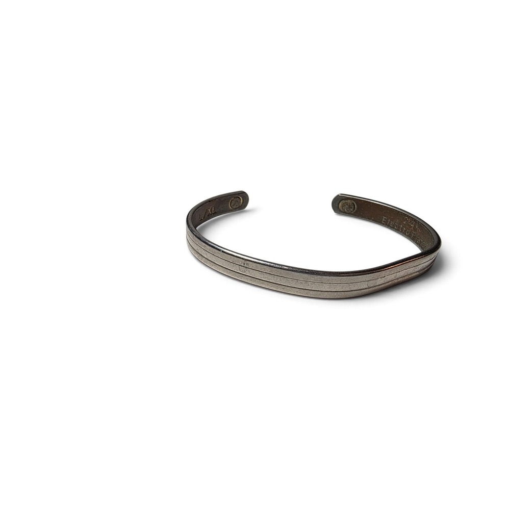 Vintage Magnetic Therapy Cuff Bracelet 24K Electro Plated L/XL Mens Womens